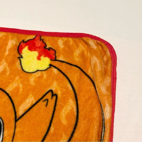 Pokemon Fleece Blanket with Pikachu Charmander Bulbasaur and Squirtle 47” x 36” - Picture 10 of 16